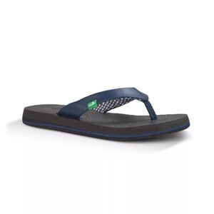 Sanuk Yoga Mat Women's Flip Flop Sandals Navy Size 11